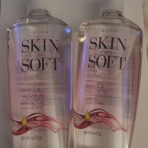 AVON SKIN SO SOFT SOFT & SENSUAL BATH OIL (2pk) - Picture 3 of 5